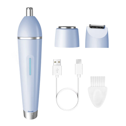 3-in-1 Waterproof Electric Lady Shaver & Painless Hair Removal Trimmer