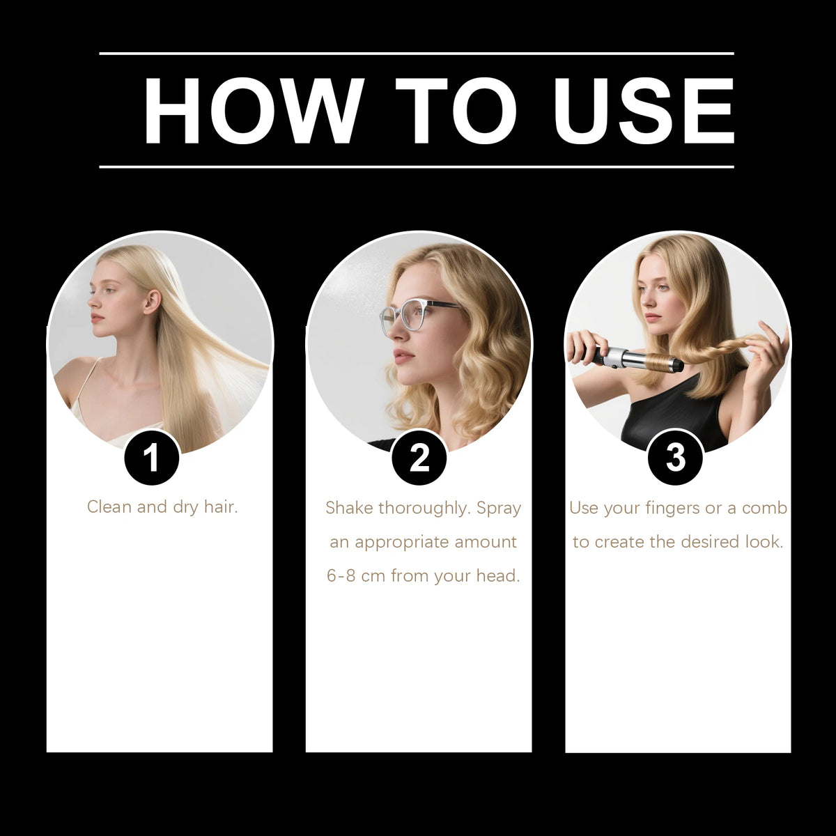 Sea Salt Hair Texturizing Spray for Voluminous Beach Waves & Strong Hold