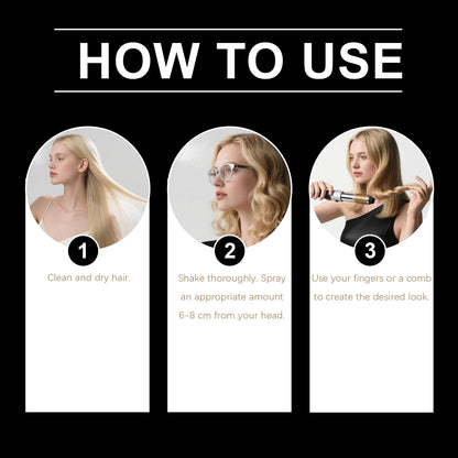Sea Salt Hair Texturizing Spray for Voluminous Beach Waves & Strong Hold