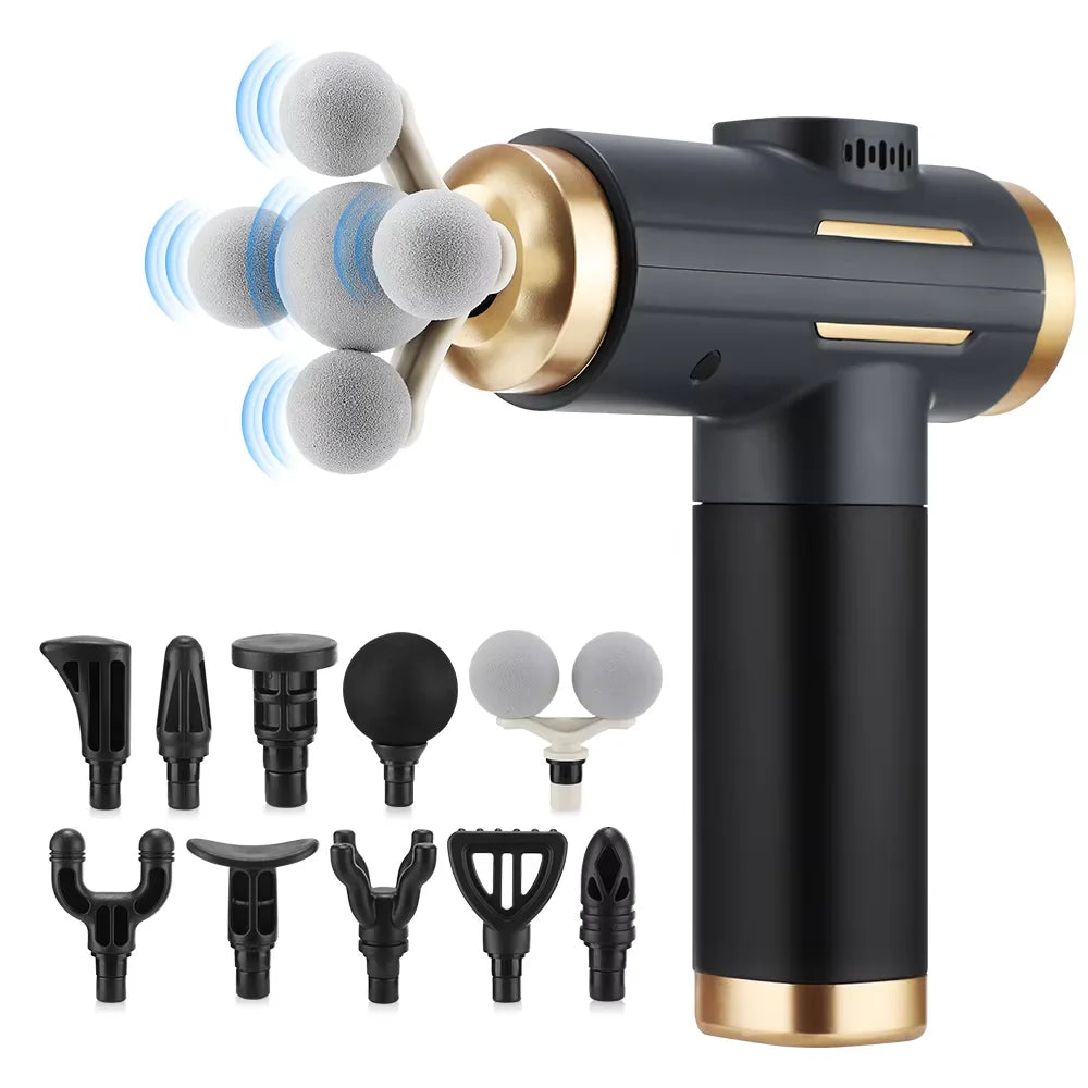 11-Head Deep Tissue Percussion Massage Gun - Electric Body & Muscle Massager - 17