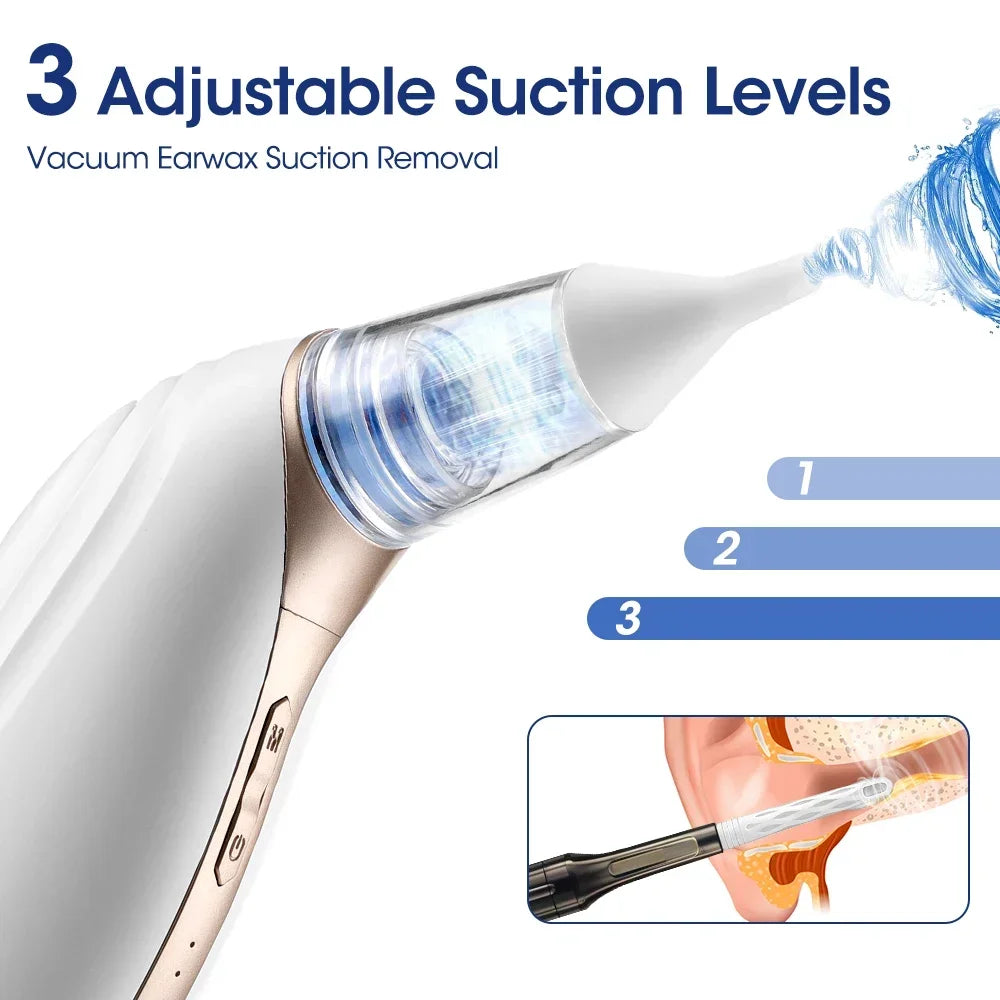 Intelligent Electric Earwax Removal Vacuum Cleaner with Adjustable Suction