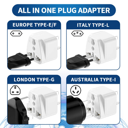 3-Pack Australian Travel Plug Adapter – Universal International Power Converter