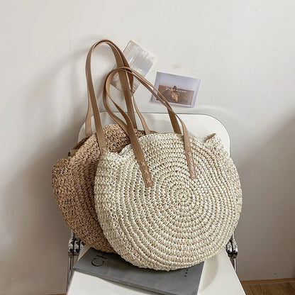 Luxury Woven Summer Straw Tote