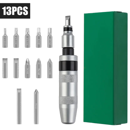 Heavy Duty Manual Impact Screwdriver Set | Reversible Hand Tool Kit