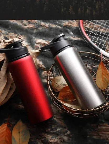 Portable Stainless Steel Sports Water Bottle - 700ml Leak-Proof Flask