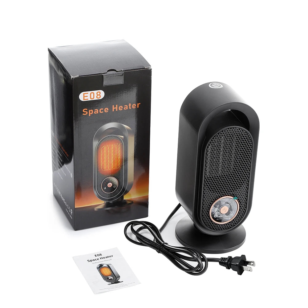 Portable Electric Ceramic Space Heater for Home Office Quiet Fast Heating