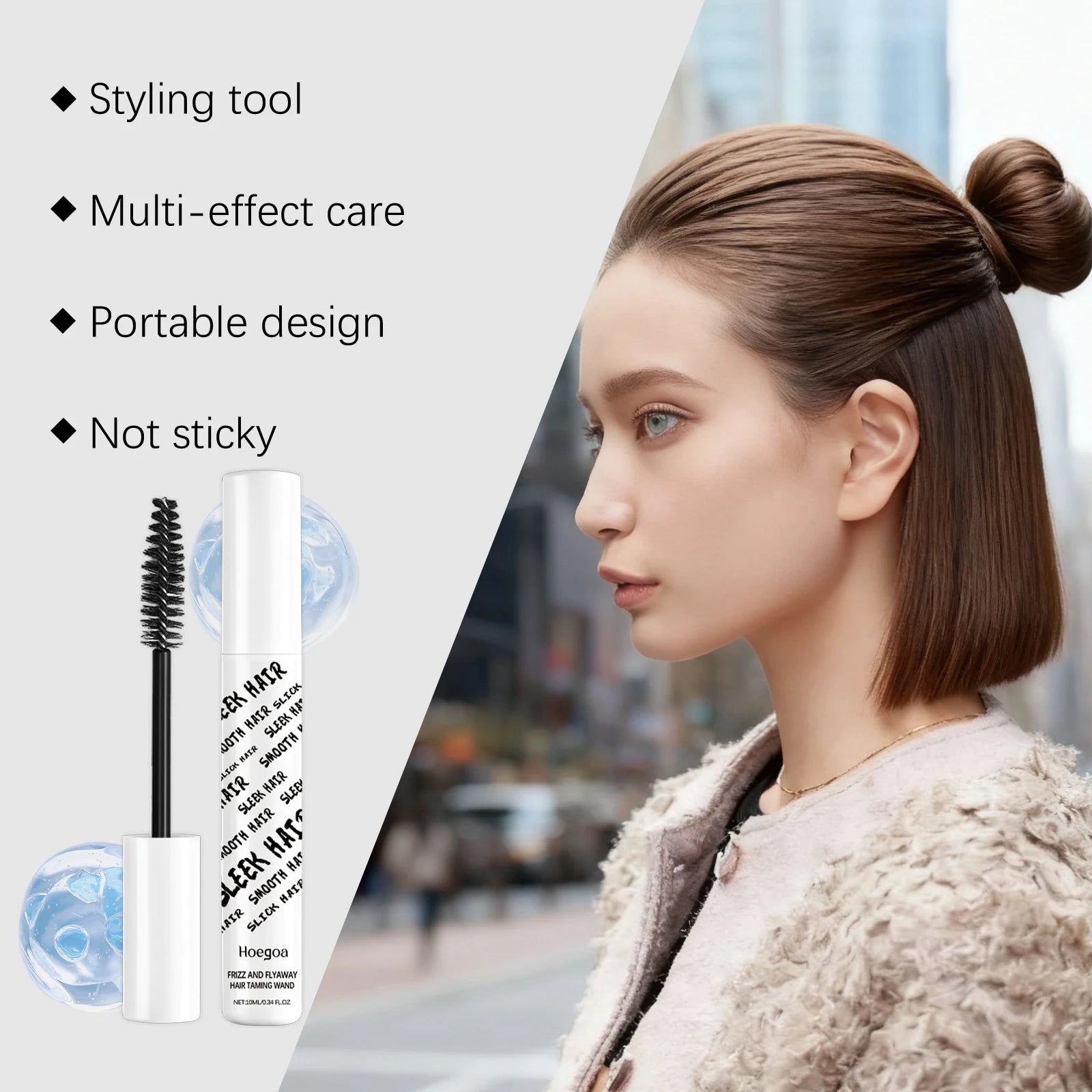 Anti-Frizz Hair Finishing Stick for Sleek Flyaway & Edge Control - 13