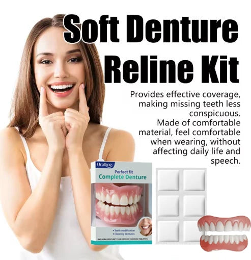 Cosmetic Smile Veneers - Comfortable Upper & Lower Natural Look Teeth - 6