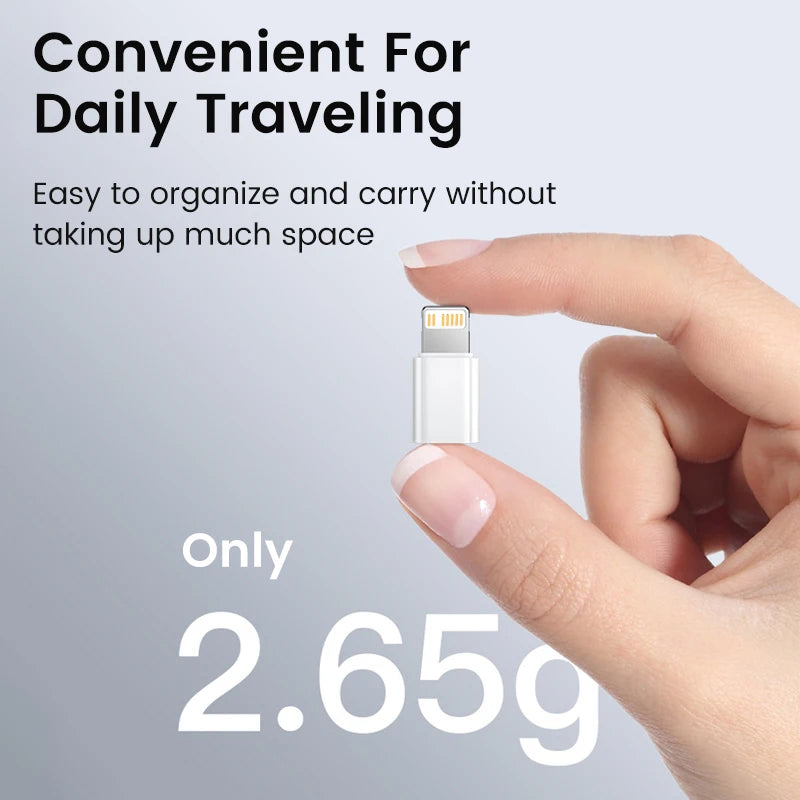 USB-C Male to Lightning Female Fast Charging Adapter Converter - 6