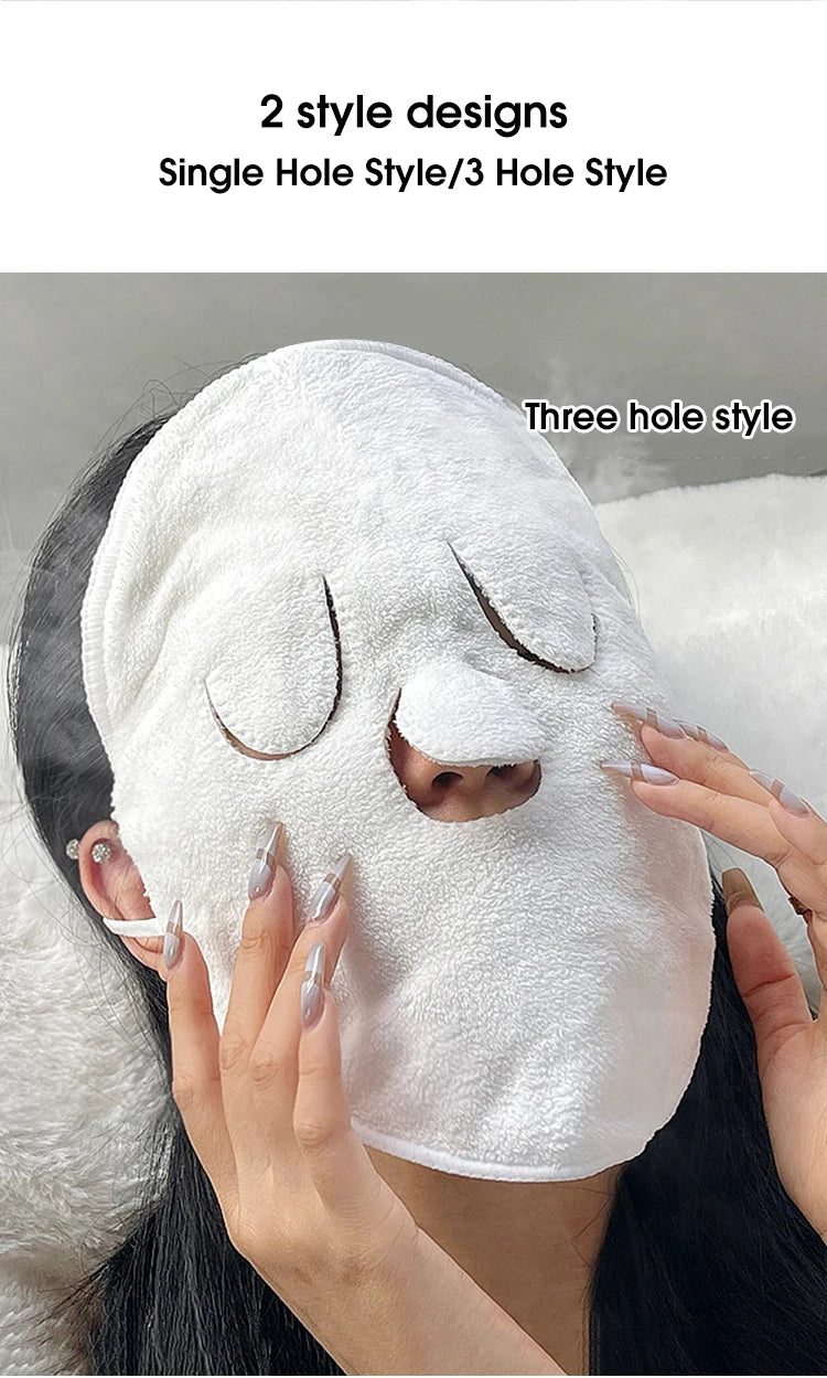 Reusable Hot & Cold Compress Face Towel – Steam Heating Spa Facial Mask - 9