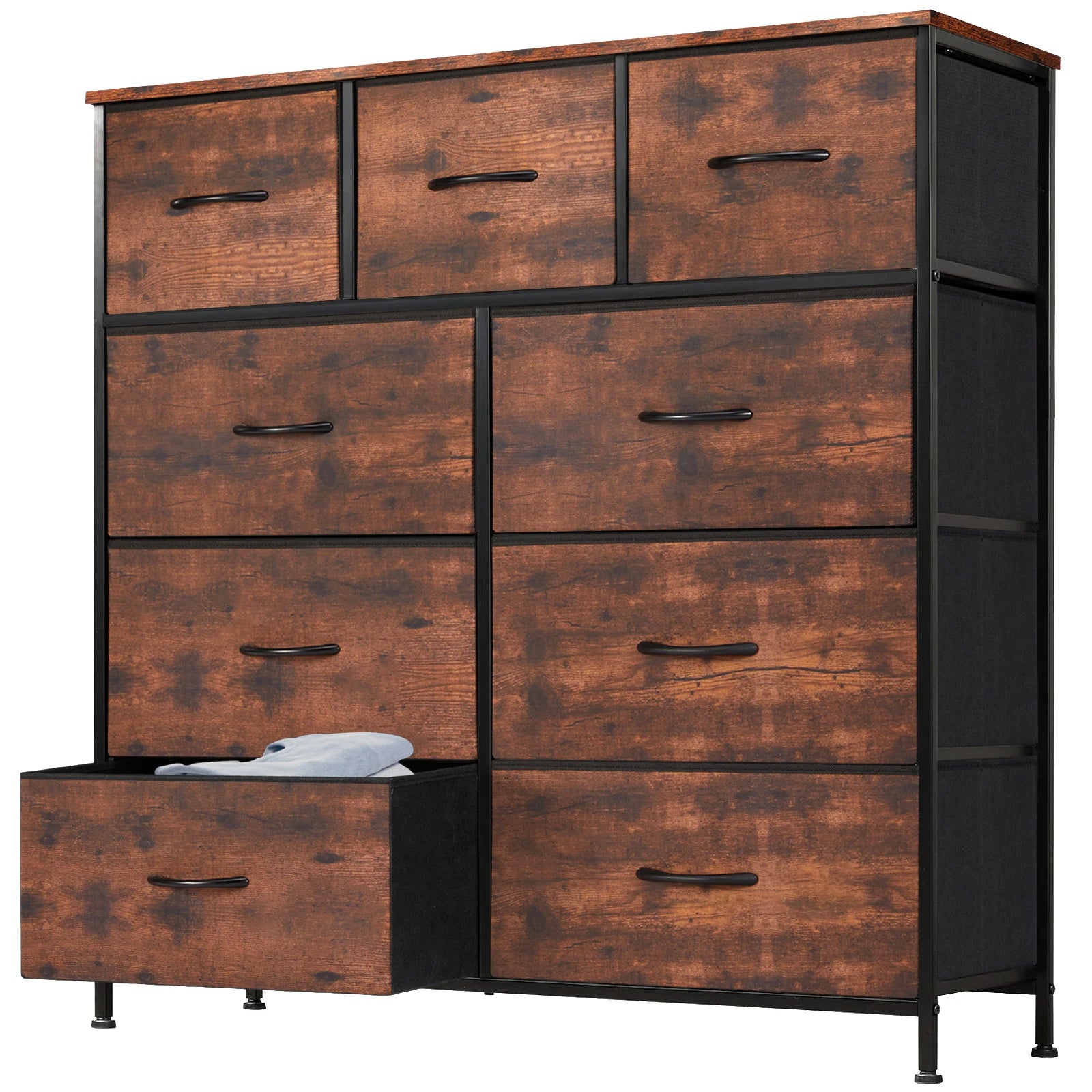 9-Drawer Fabric Dresser Storage Organizer for Bedroom & Nursery - 10