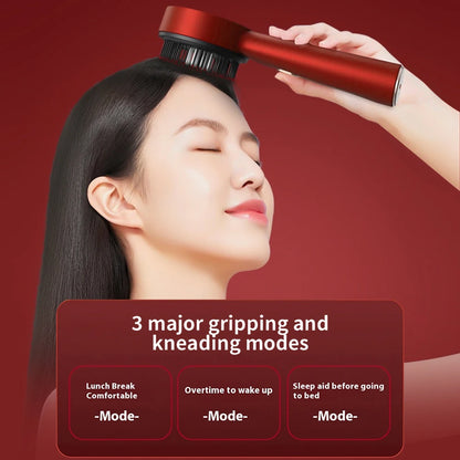 Electric Scalp Massage Comb with Infrared Light & Hair Oil Applicator