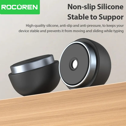 Magnetic Mini Laptop Cooling Stand - Aluminum Portable Notebook Holder