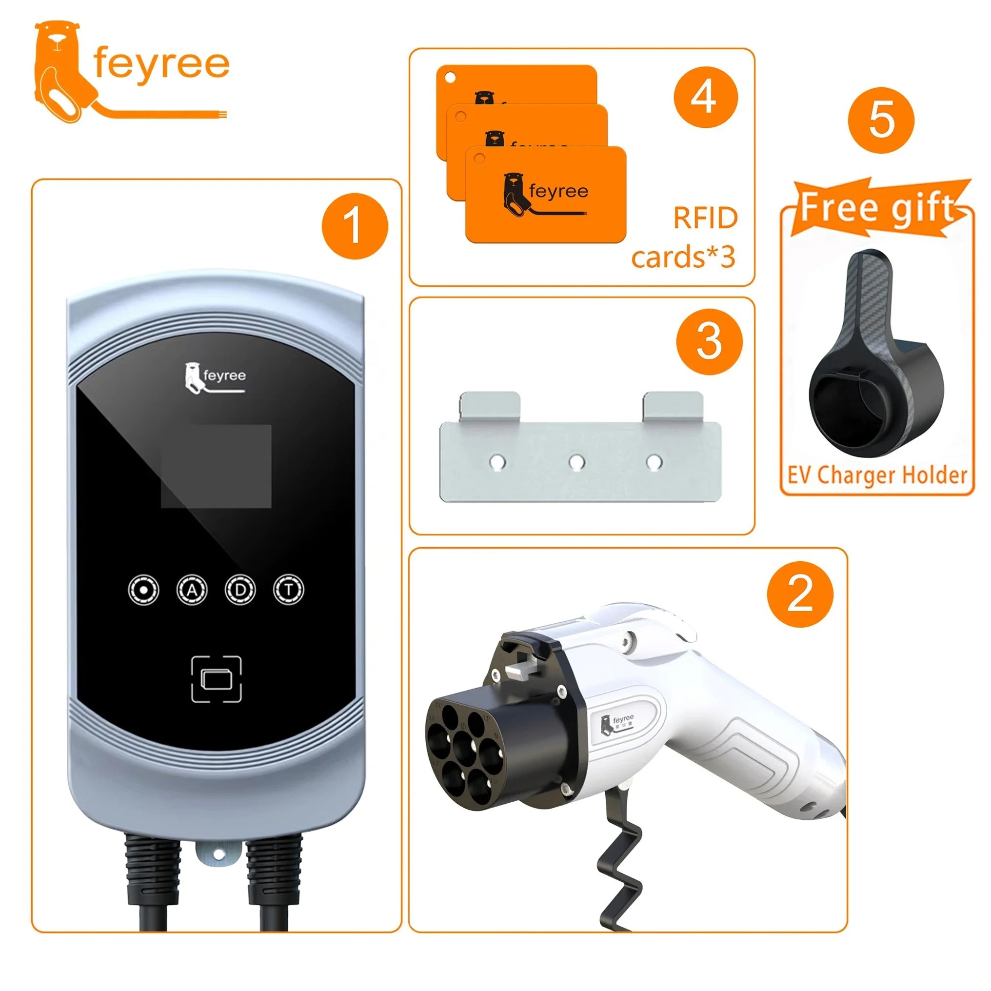 Smart EV Charging Wallbox - Adjustable 7KW/11KW/22KW Fast Charger with App - 34