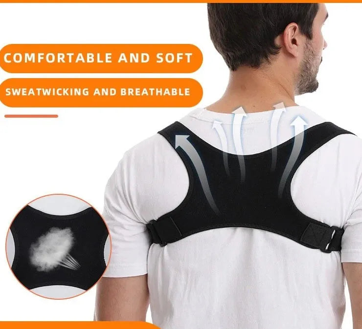 Adjustable Posture Support Belt & Back Brace for Spine Alignment