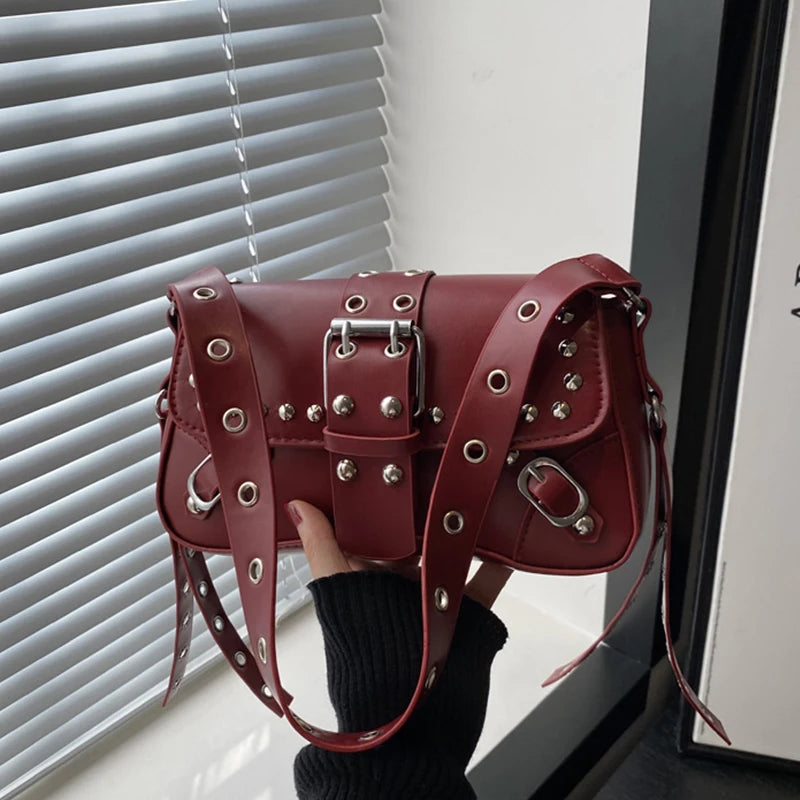 Luxury Trendy Rivet Shoulder Bag
