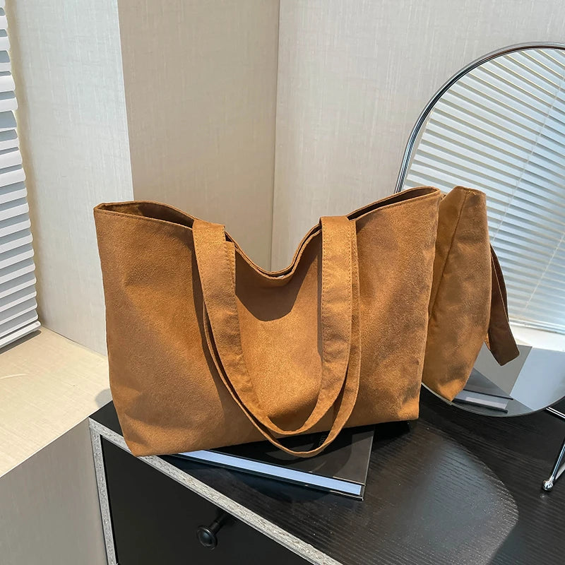 Luxury Soft Suede Tote
