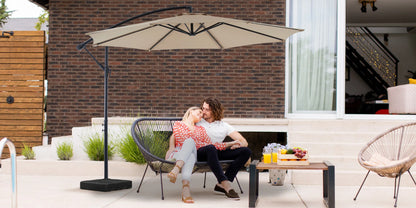 10ft Cantilever Patio Umbrella - Outdoor UV-Resistant Offset Shade