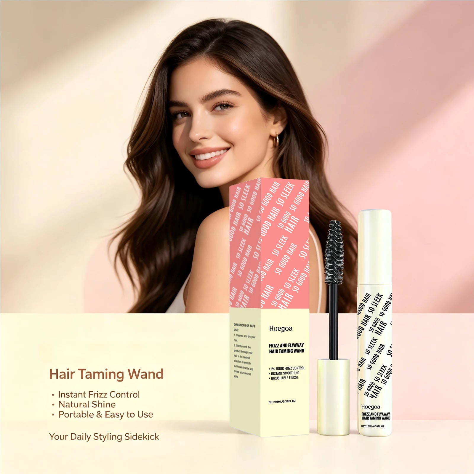 Anti-Frizz Hair Taming Wand - Professional Smoothing Stick for Sleek Hairstyles - 6