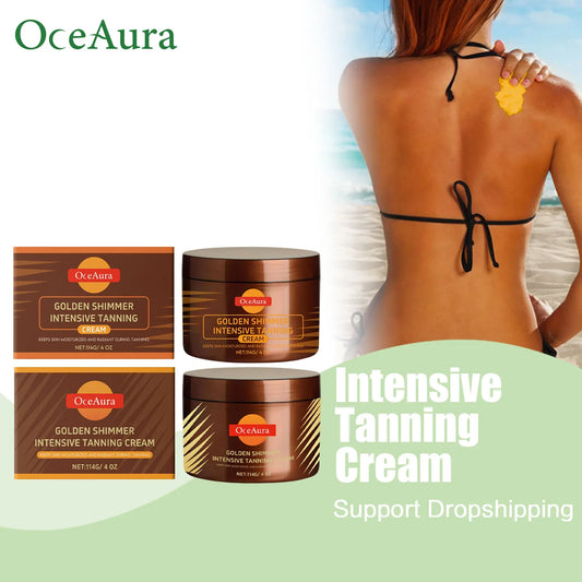 Intensive Tanning Accelerator Cream – Deep Bronze Body & Face Self-Tanning Lotion