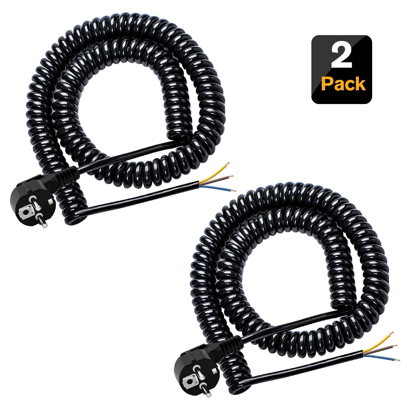 European Standard Power Extension Cord - 16A 2500W Heavy Duty AC Cable - 7
