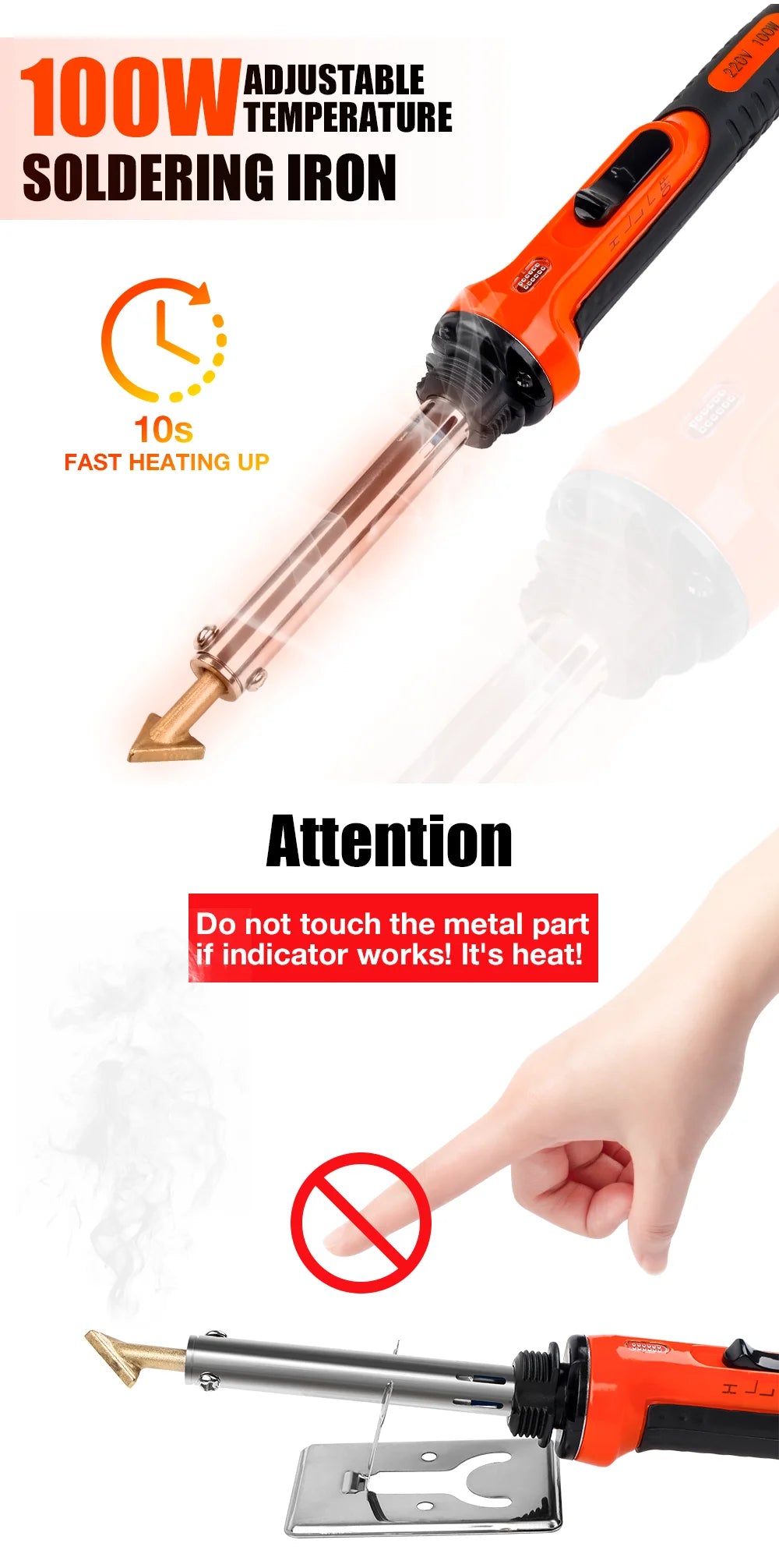 50W/100W Plastic Welder & Leather Smoothing Iron for Bumper Repair