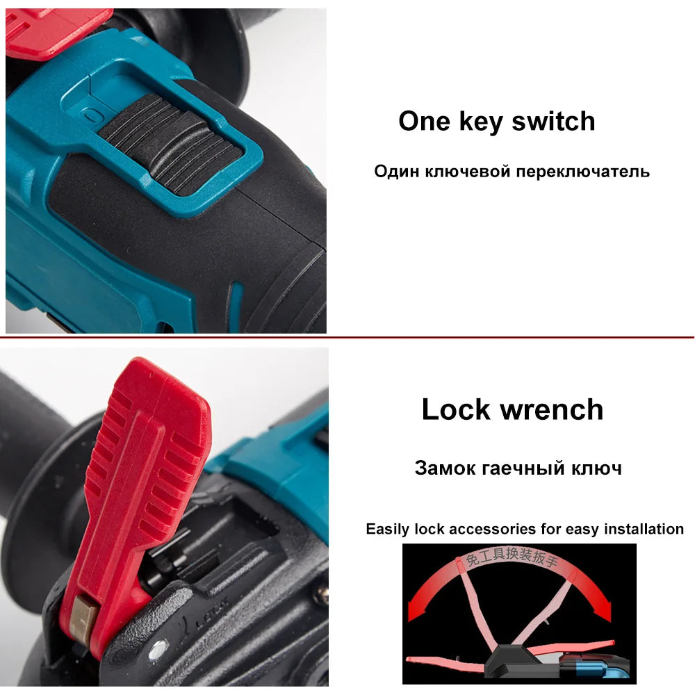 6-Speed Cordless Oscillating Multi-Tool Compatible with Makita 18V Battery