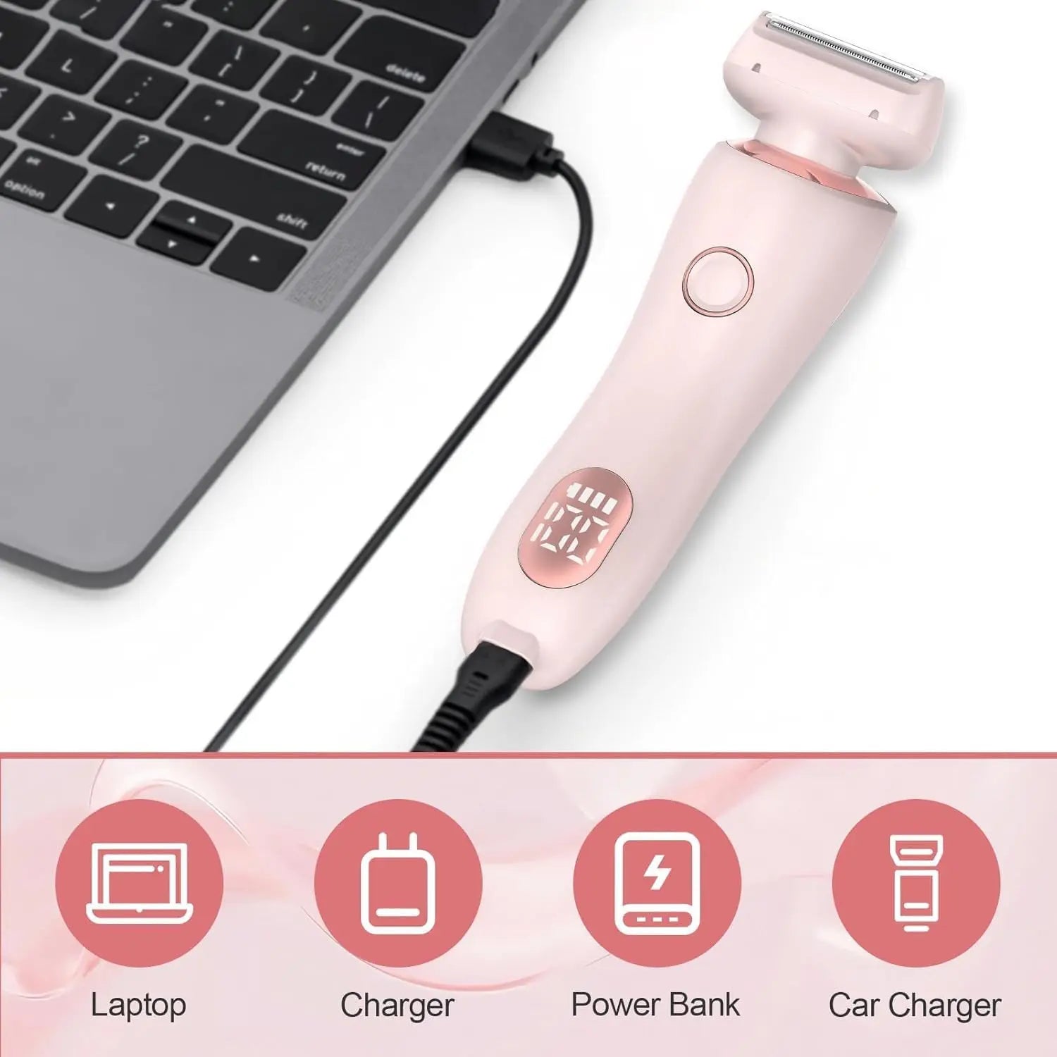 2-in-1 Women’s Electric Shaver & Painless Body Hair Remover - 6