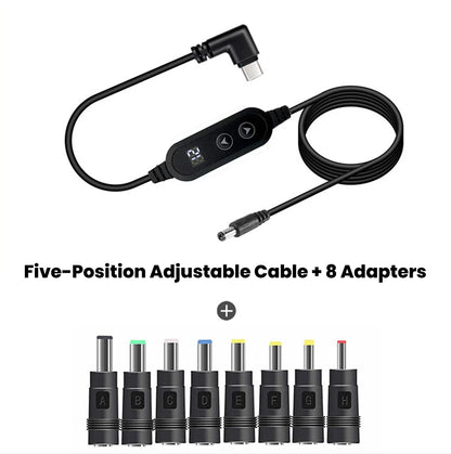 USB-C to DC Fast Charging Power Boost Cable - 5V/9V/12V/15V/20V Adapter
