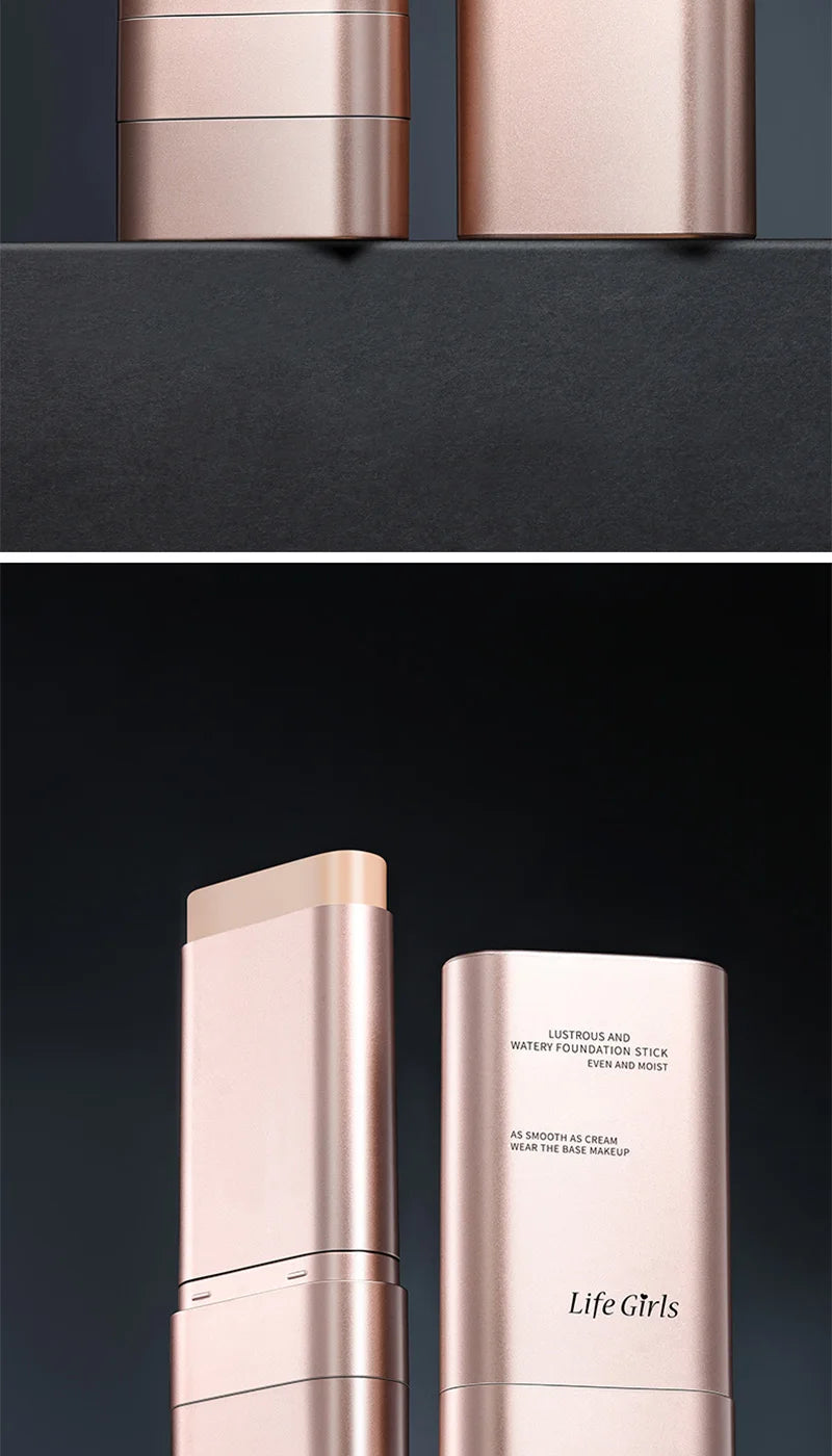 Double-Ended Hydrating Foundation Stick with Built-in Brush - Long-Lasting - 17