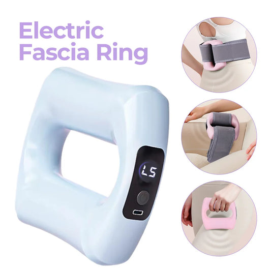 Electric Fascia Ring Wearable Vibration Massager for Waist Belly & Deep Tissue Pain Relief