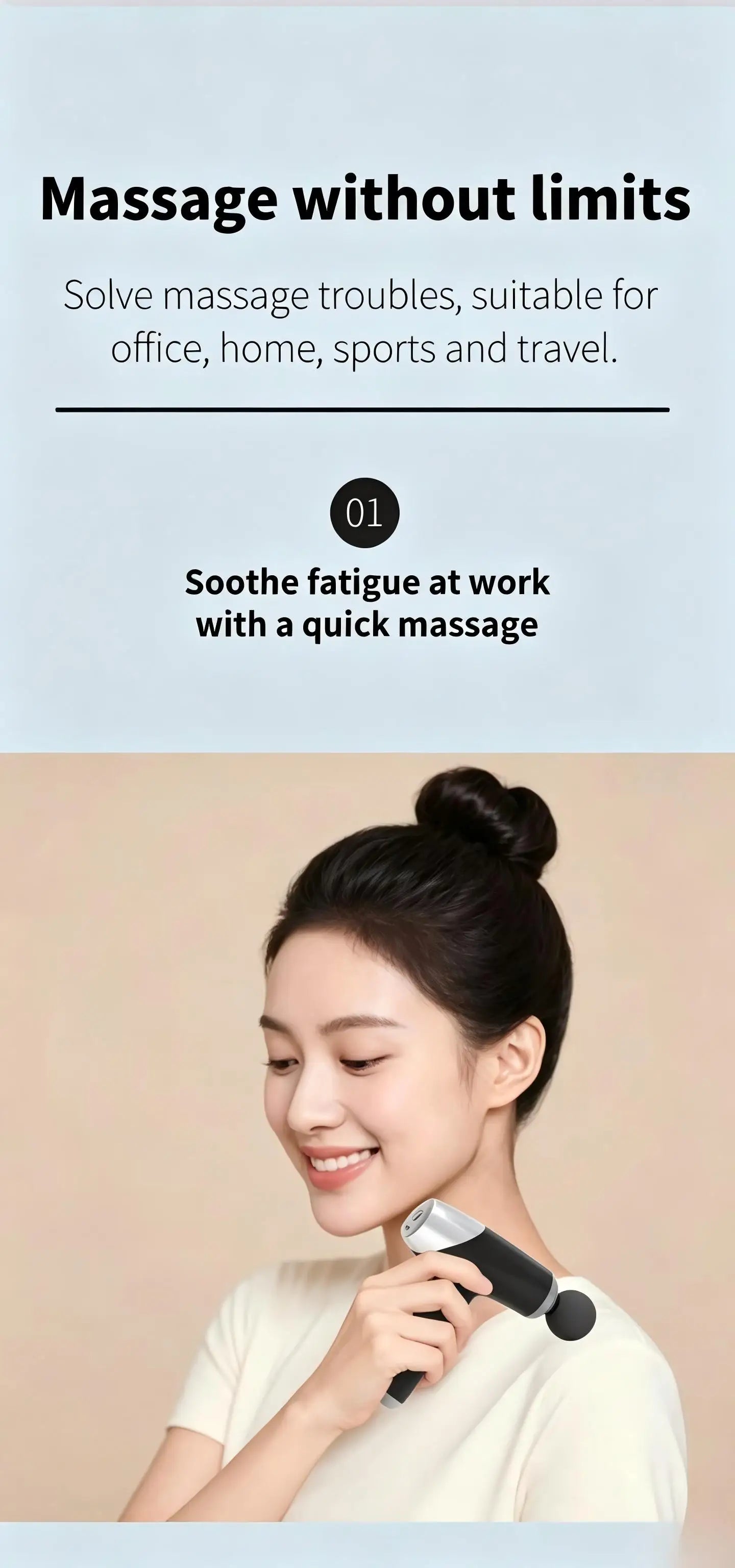 Mini Deep Tissue Percussion Massage Gun for Muscle Relaxation & Pain Relief - 14