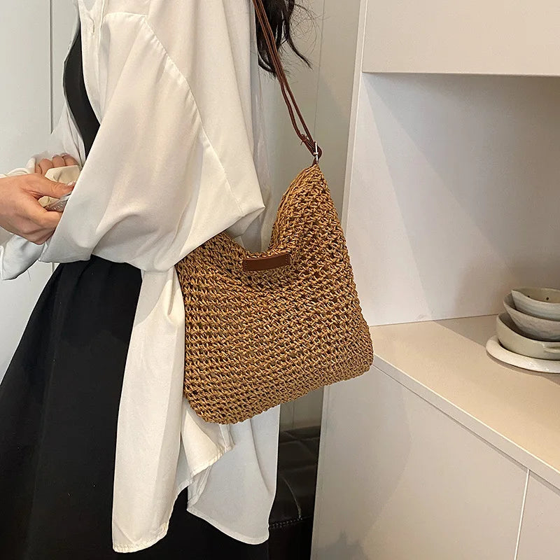 Bohemian Straw Tote