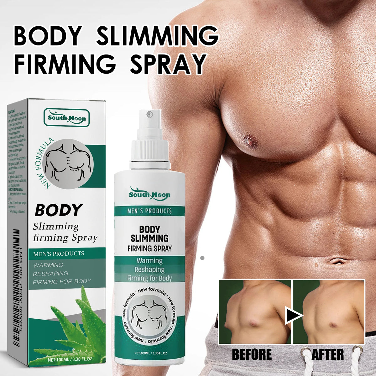 Men's Gynecomastia Chest Tightening & Muscle Sculpting Spray