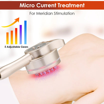 Electric Microcurrent Meridian Brush – Heated Lymphatic & Body Sculpting Massager