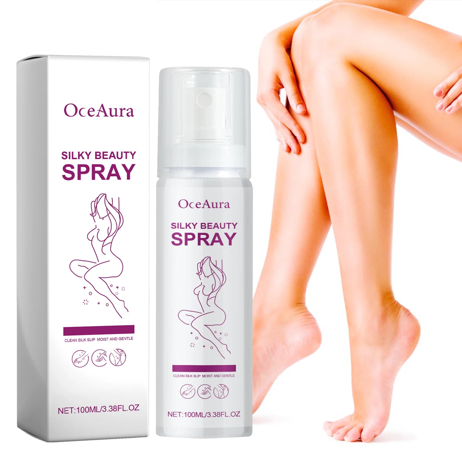 Silky Beauty Hair Removal Spray - Painless Depilatory Mousse for Smooth Skin - 7