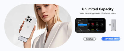 ORICO Mini Portable SSD 256GB - PD 100W Fast Charging for iPhone & Mac
