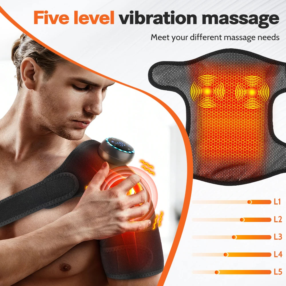 3-in-1 Heated Knee Shoulder Elbow Massager with Vibration - 27