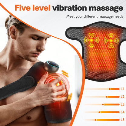 3-in-1 Heated Knee Shoulder Elbow Massager with Vibration