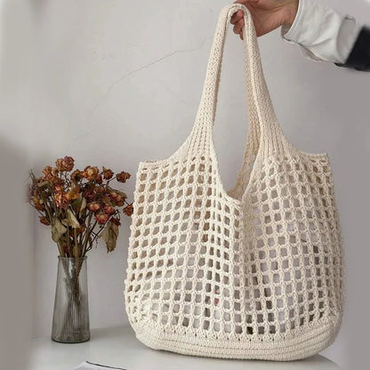 Luxury Crochet Hollow Beach Tote