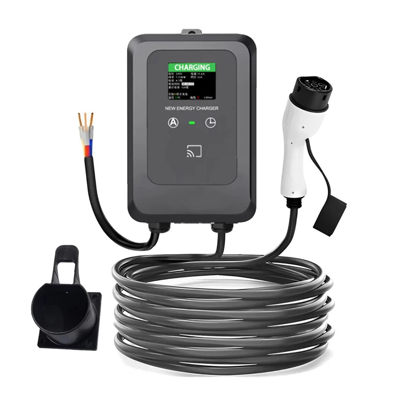 7KW 32A Type 2 EV Home Charging Station - Fast Electric Car Wallbox Charger