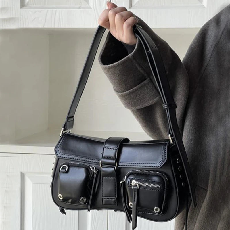 Luxury Goth Chain Shoulder Bag