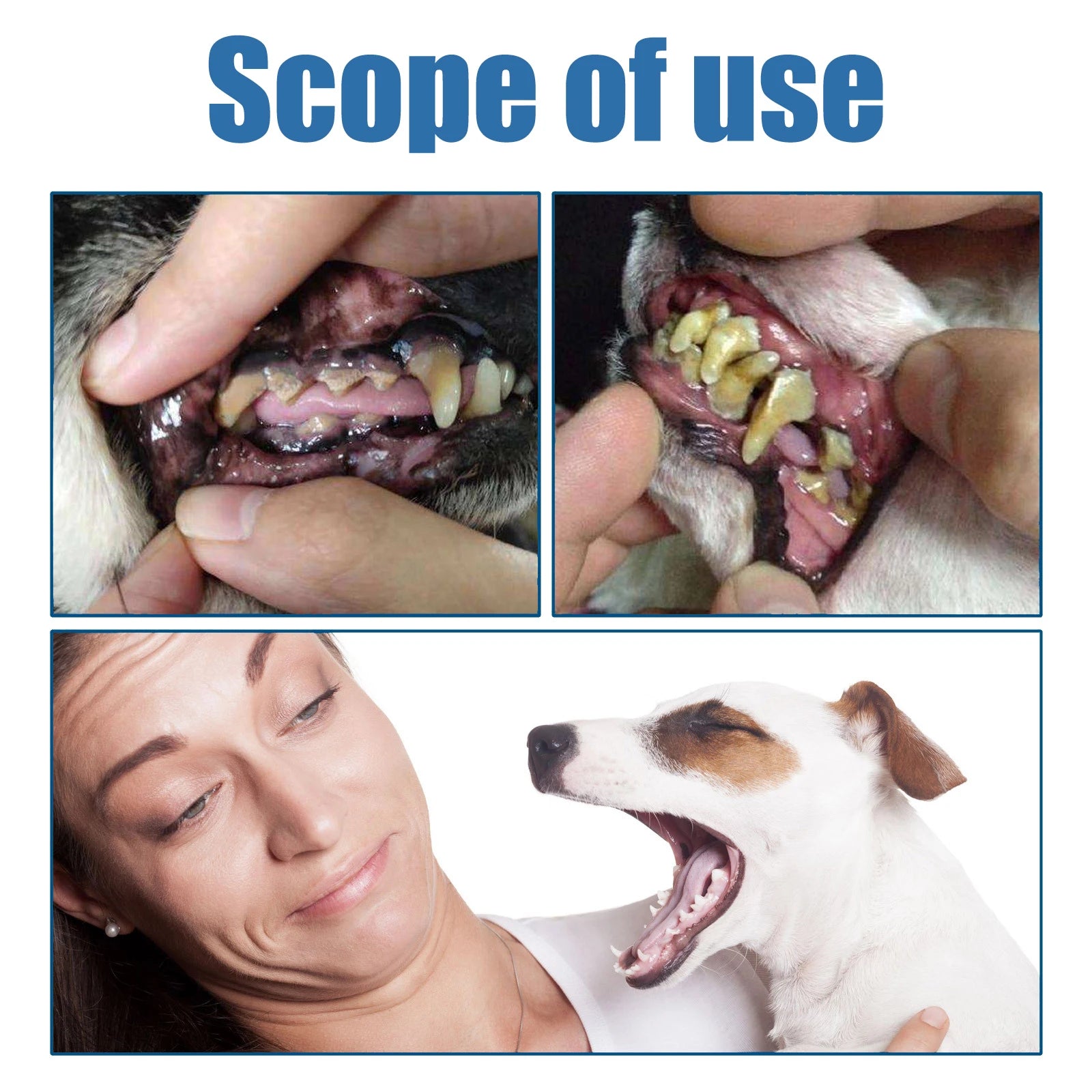 Dog Oral Dental Foam Cleaner - Tartar Plaque Remover & Teeth Whitening - 5