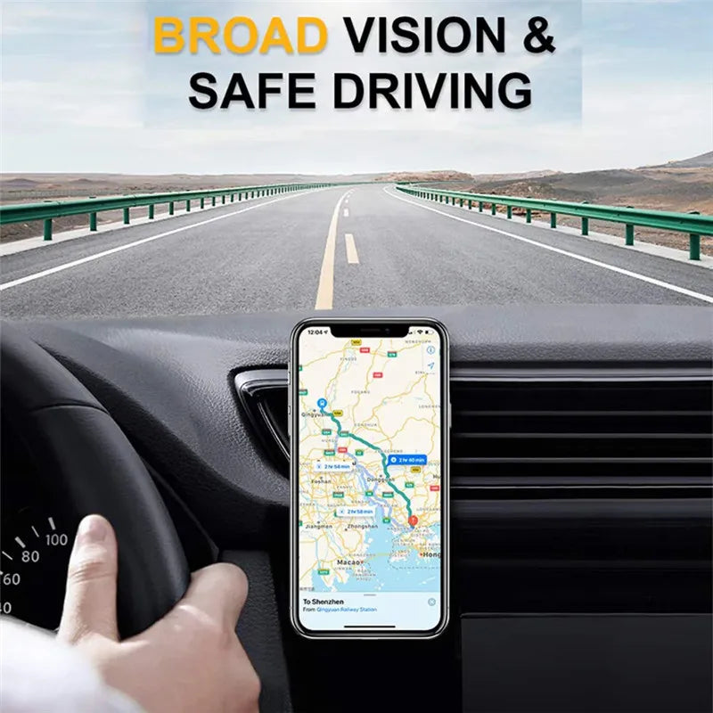 Magnetic Car Phone Mount - 360° Rotatable Air Vent Clip Holder for All Smartphones - 3