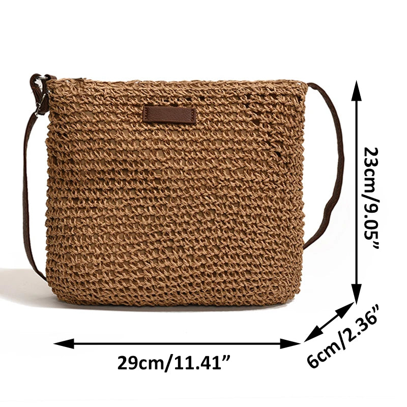 Bohemian Straw Tote