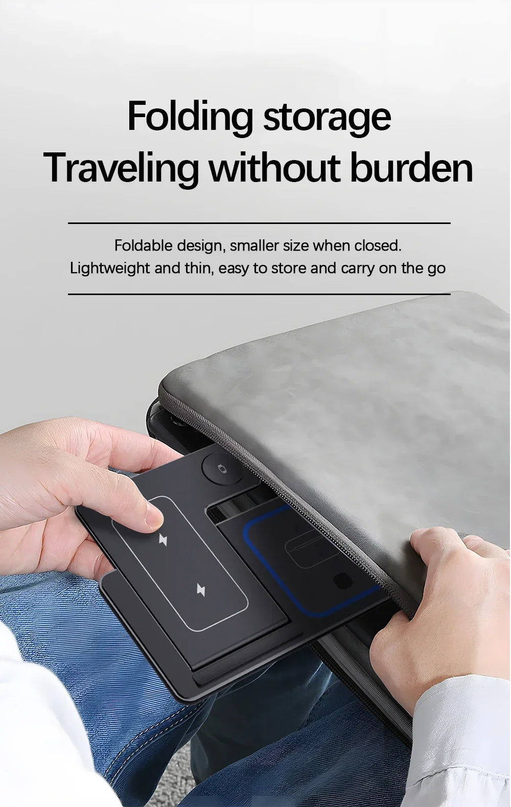 3-in-1 Foldable Wireless Charging Station for iPhone, Apple Watch & AirPods