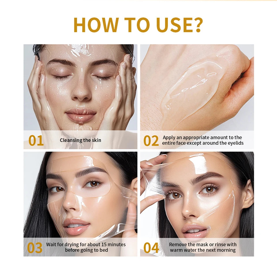 Overnight Collagen Wrapping Mask - Hydrating Peel-Off Facial Gel