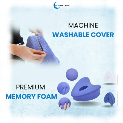 Ergonomic Memory Foam Leg Pillow for Side Sleepers - Knee & Hip Pain Relief Cushion