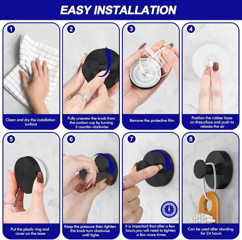 Twist & Lock Suction Hooks