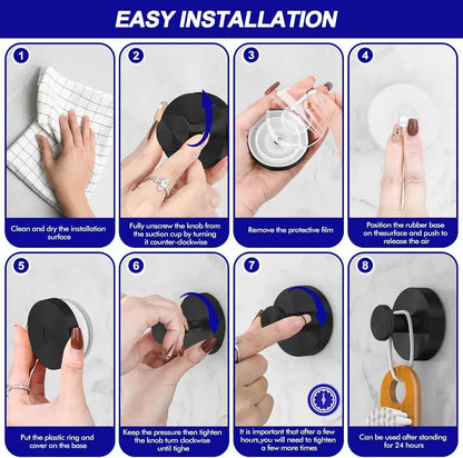 Twist & Lock Suction Hooks